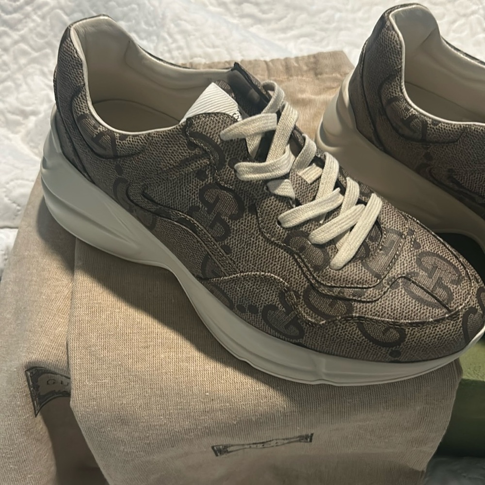 Gucci 100 Rhyton Sneakers Sz-38.5